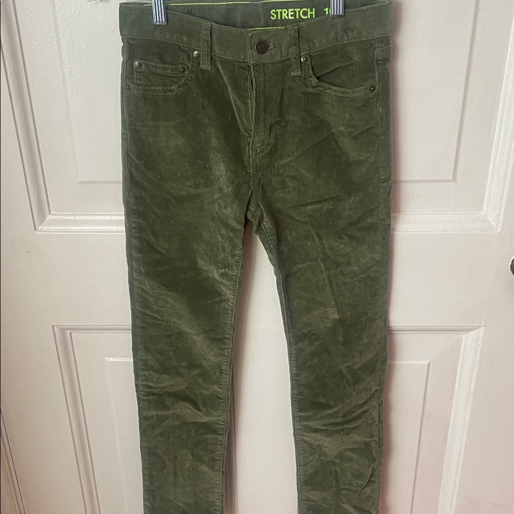 Crewcuts Kids Olive Corduroy Pants